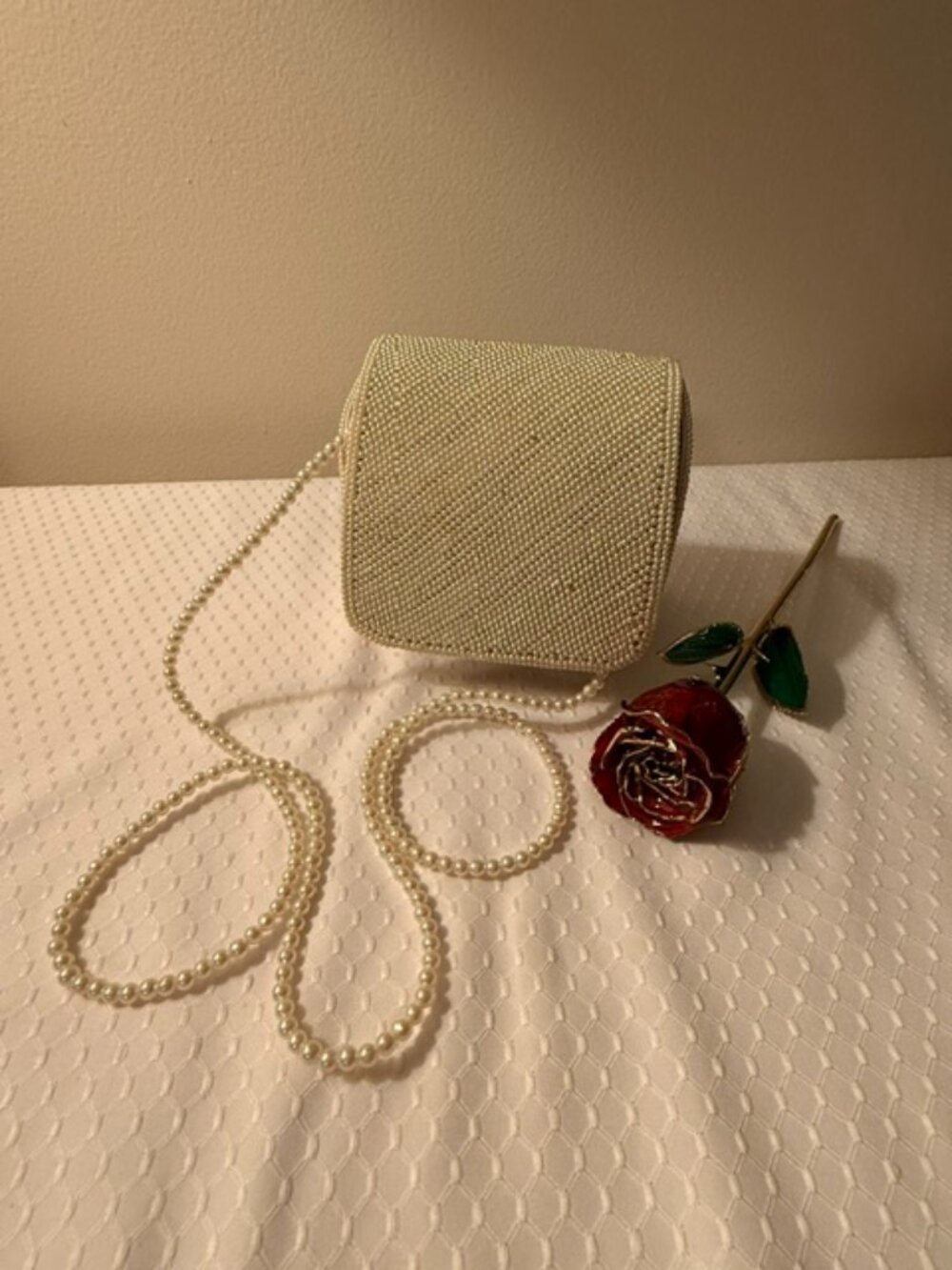 Vintage Liz Christopher for INDOLINK Faux Pearl Evening Bag
